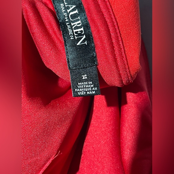 Ralph Lauren Vibrant Red Ruffle Mini Dress - Picture 11 of 13